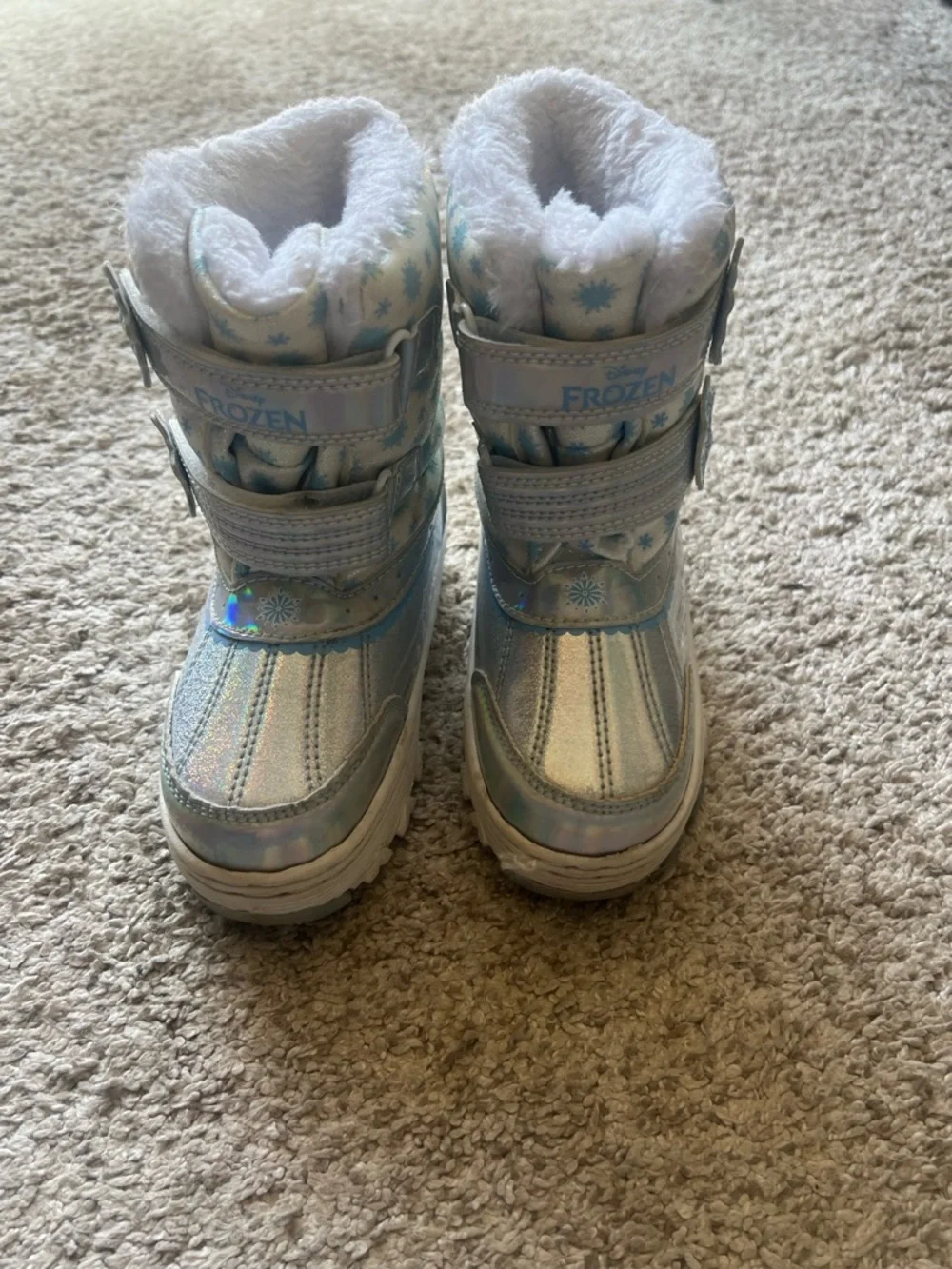 Frozen Toddler Girl Snow Boots Size 9